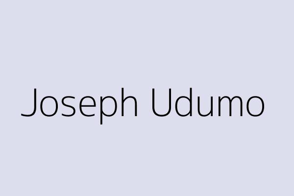 Joseph Udumo